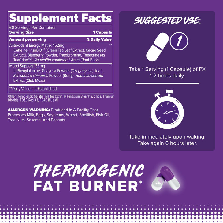 FINAFLEX PX PRO Xanthine - 60 Capsules - Thermogenic