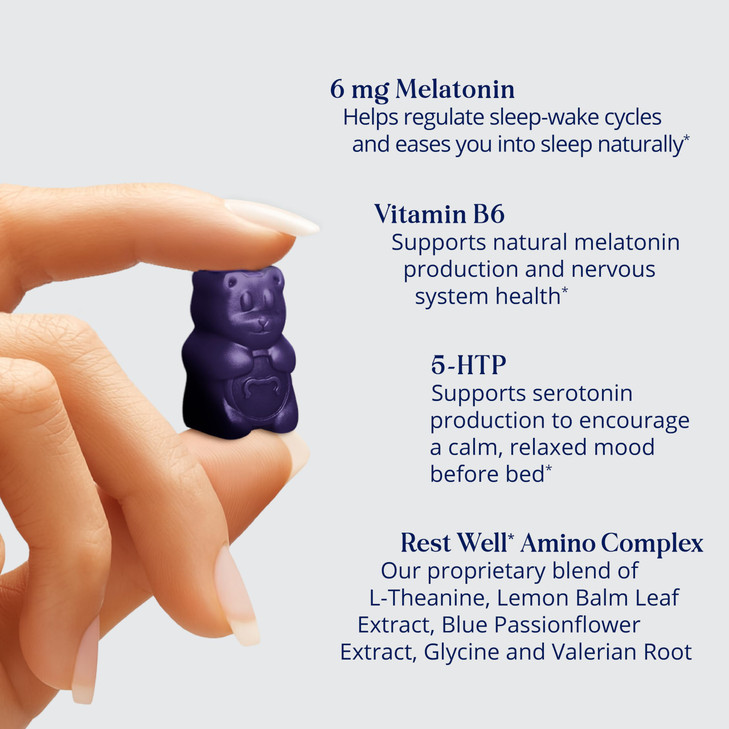 SugarBearPro Sleep Gummy 14 Day Supply, Extra Strength Melatonin 6mg, for Men &