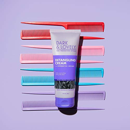 SoftSheen-Carson Dark&Lovely Detangling Cream, 6.8 Fl Oz - For Protective Styles, With Peppermint&Avocado Oil for Braids, Weaves, Wigs&Locs No Dyes,