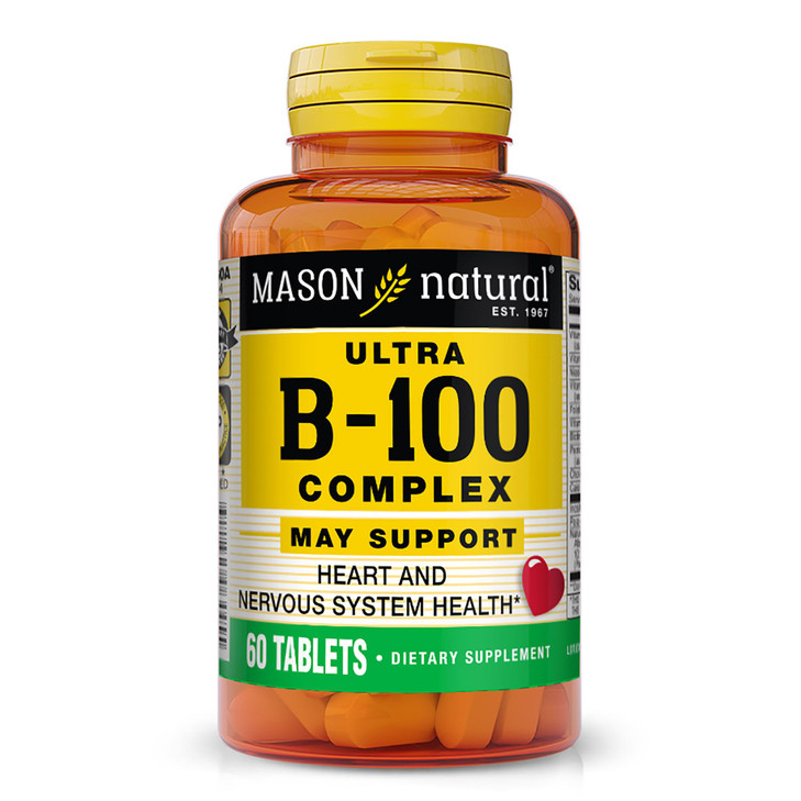 MASON NATURAL Ultra B,100 Complex, 100,Day Supply, for Normal Immune Support
