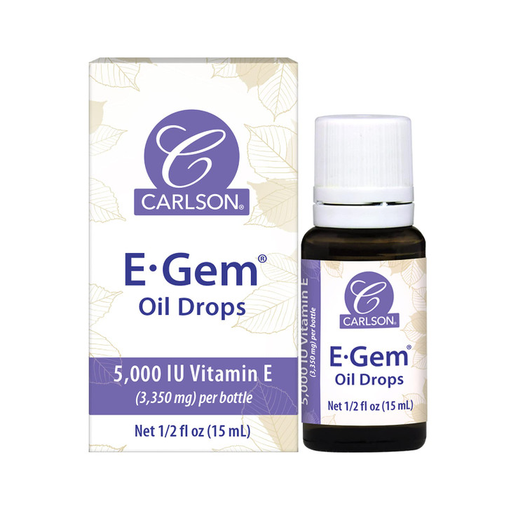 Carlson - E-Gem Oil Drops, 5000 IU Vitamin