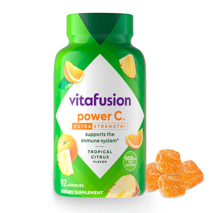 vitafusion Extra Strength Power C Gummy Vitamins, Tropical Citrus Flavored