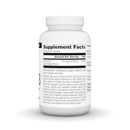 Source Naturals Vitamin D-3 5000 iu Supports Bone & Immune Health - 240 Capsules