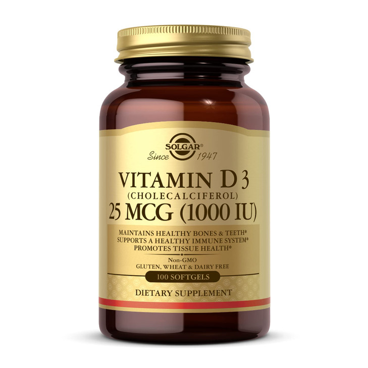Solgar Vitamin D3 (Cholecalciferol) 25 mcg (1000 IU)