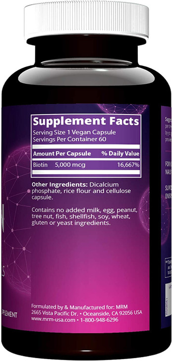 MRM Nutrition Biotin - Supports Hair, Skin & Nails