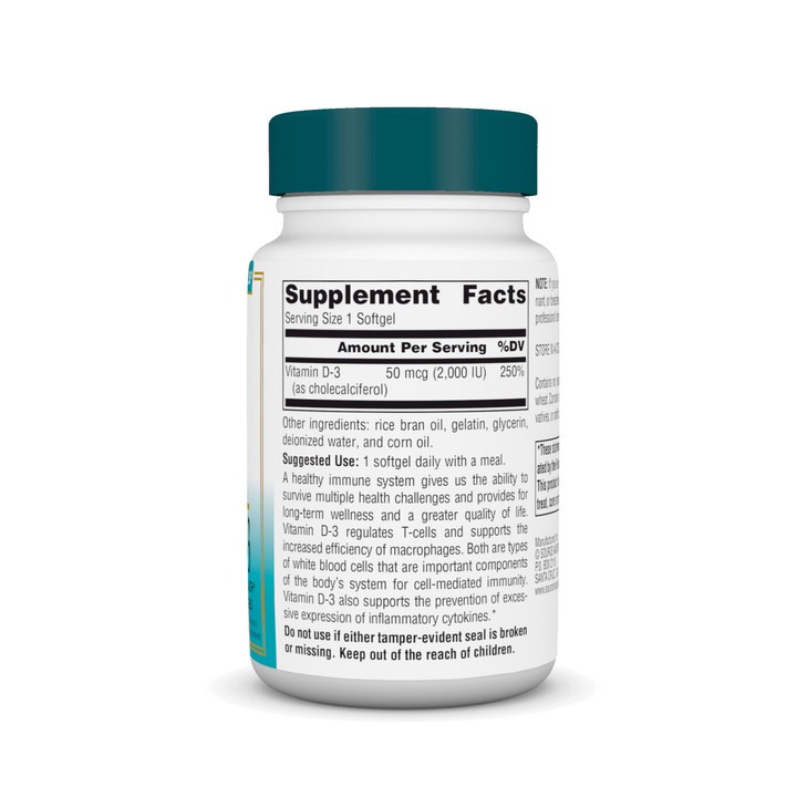 Source Naturals Wellness Vitamin D-3 2000 iu Bioactive Form for Immune Health*