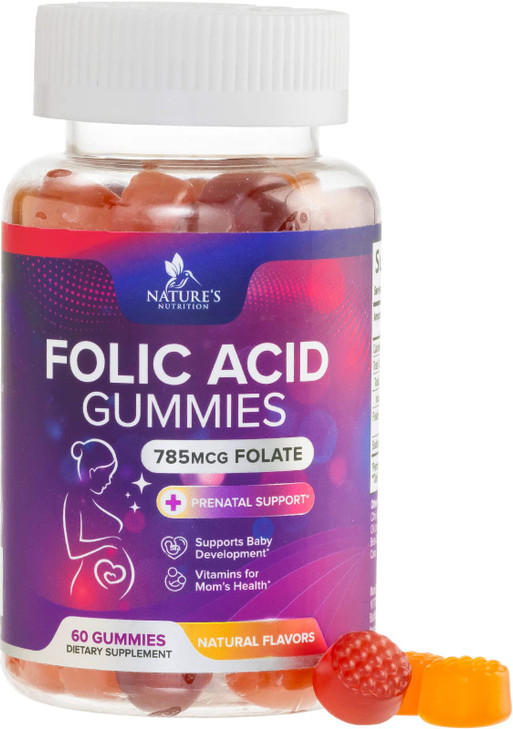 Folic Acid Gummies for Women 785 mcg
