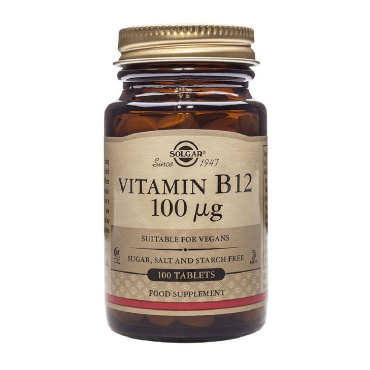 Solgar Vitamin B12 100 mcg - 100 Tablets