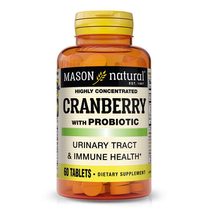 MASON NATURAL Cranberry with Probiotic, 2 Month Supply, Highly Concentrated