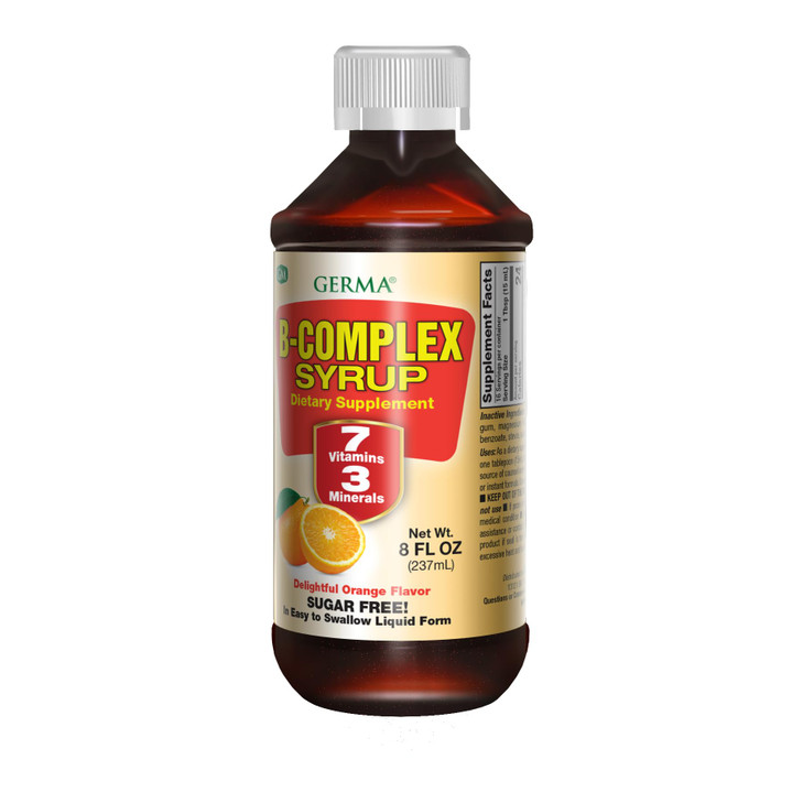 Germa B-Complex Syrup. Dietary Supplement. Bone Health, Growth and Development