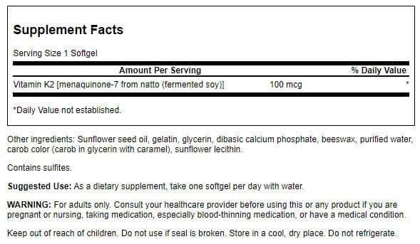Swanson Vitamin K2 (Menaquinone-7)