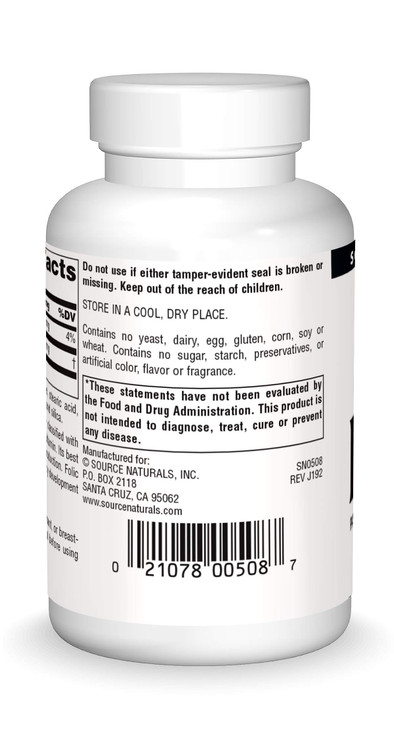 Source Naturals PABA, para-Amino Benzoic Acid, 100 mg Dietary Supplement