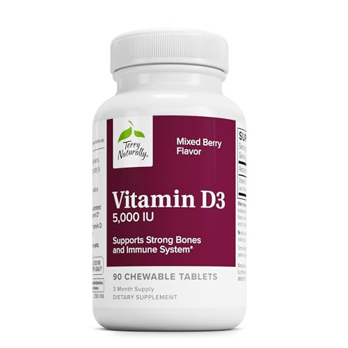 Terry Naturally Vitamin D3 - Bone Health & Bone Strength Supplement