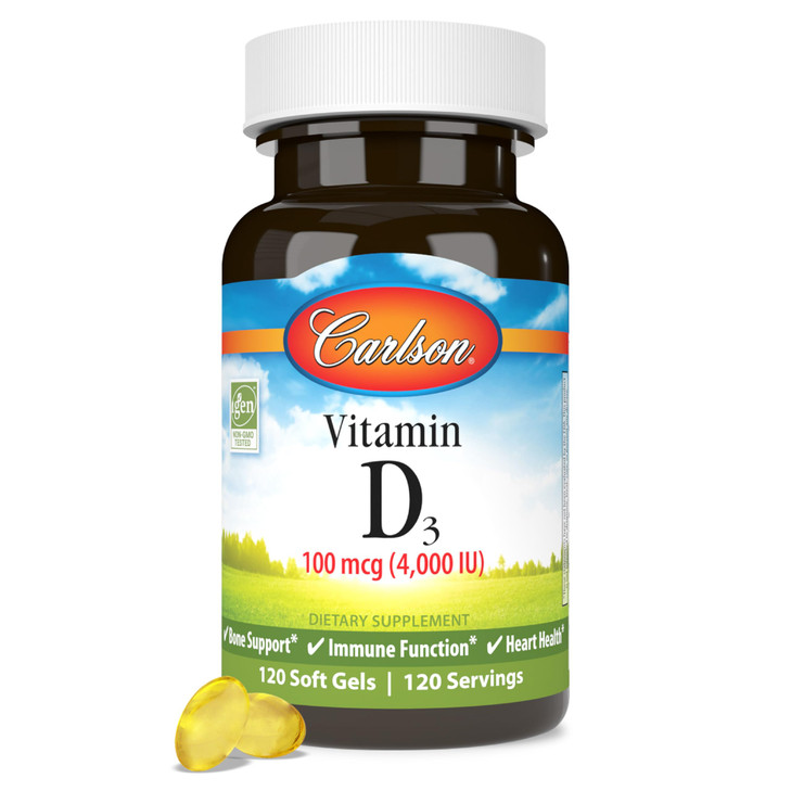 Carlson - Vitamin D3, 4000 IU (100 mcg),