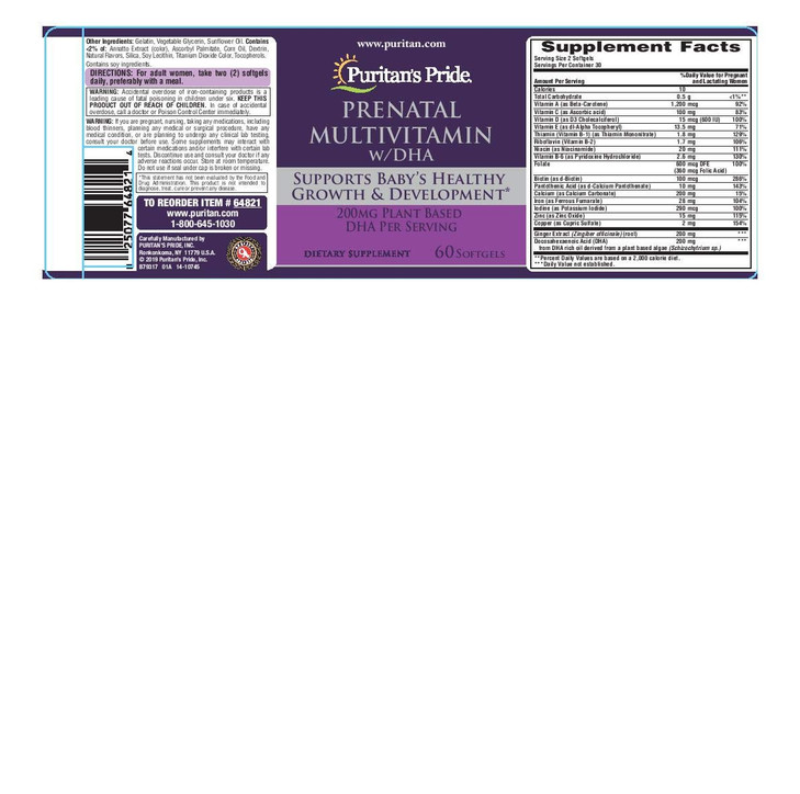 Prenatal Multivitamin with DHA, Supports Baby's Growth and Development**, 60