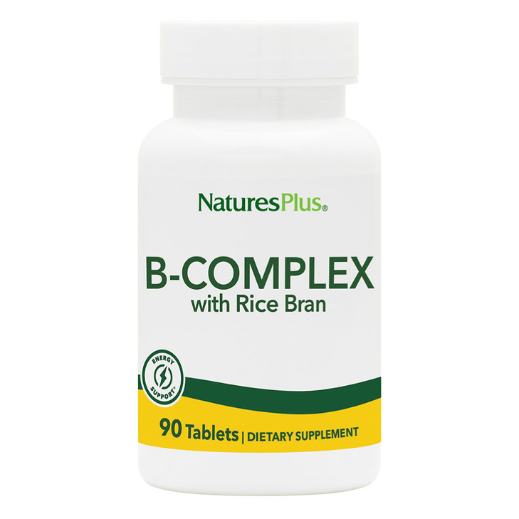 NaturesPlus B-Complex with Rice Bran - 90 Tablets