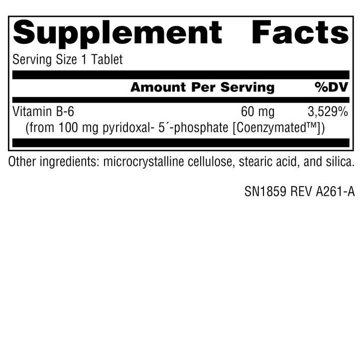 Source Naturals Coenzymated B-6,P-5´-P (PYRIDOXAL-5´-Phosphate) Promotes