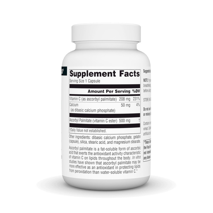 Source Naturals Ascorbyl Palmitate 500mg, 90 Capsules