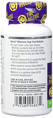 Natrol Melatonin Melatonin Time Release, 90 Tablets