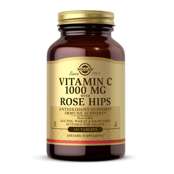 Solgar Vitamin C 1000 mg with Rose Hips - 100 Tablets