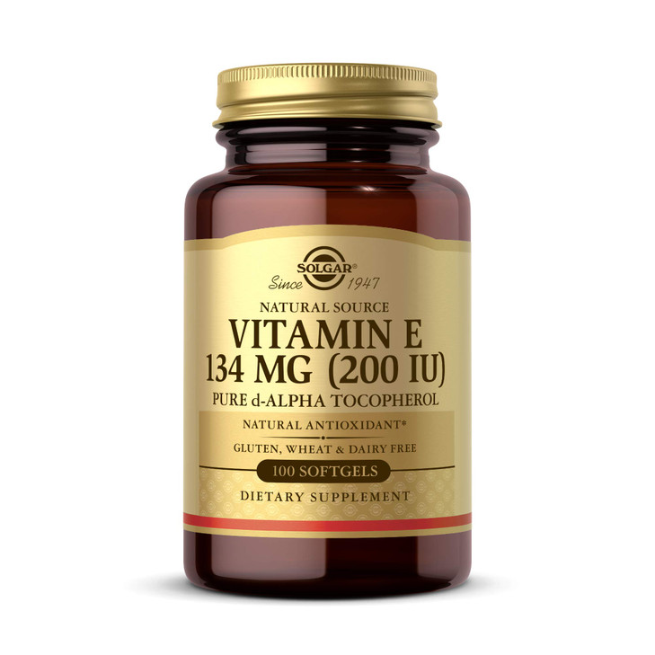 Solgar Vitamin E 200 IU Alpha, 100 Softgels