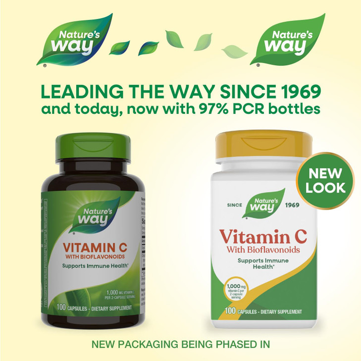 Nature's Way Vitamin C with Bioflavonoids, Immune Support*, High Potency Vitamin