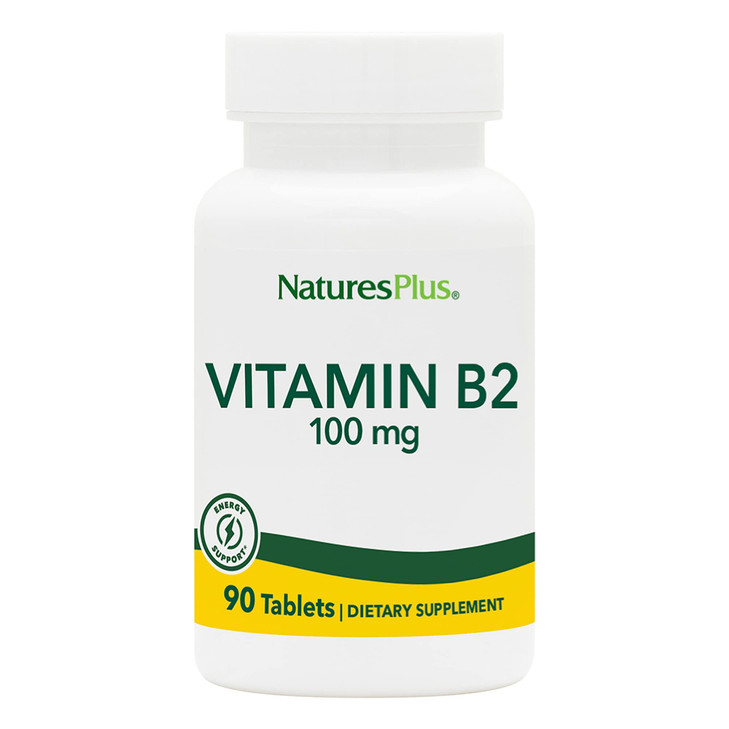 NaturesPlus Vitamin B2 100 mg - 90 Tablets