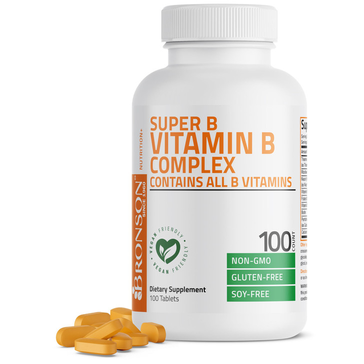 Bronson Vitamin B Complex (Vitamin B1, B2, B3, B6, B9