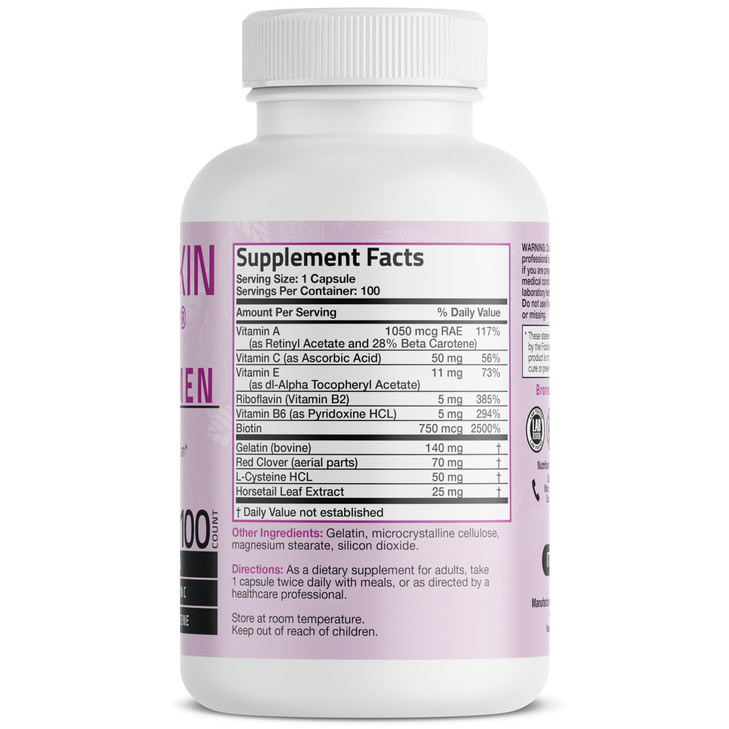 Bronson Hair, Skin & Nails with Biotin Extra Strength Vitamin Supplement