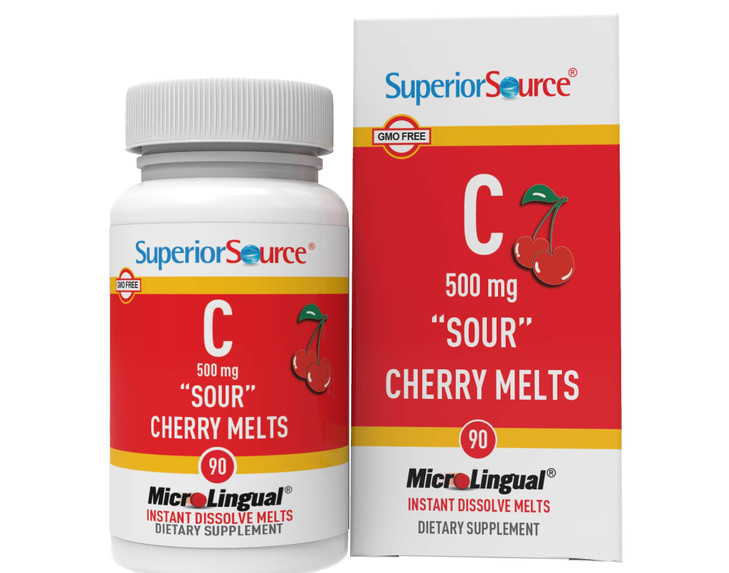 Superior Source Vitamin C 500 mg Sour Cherry Melts