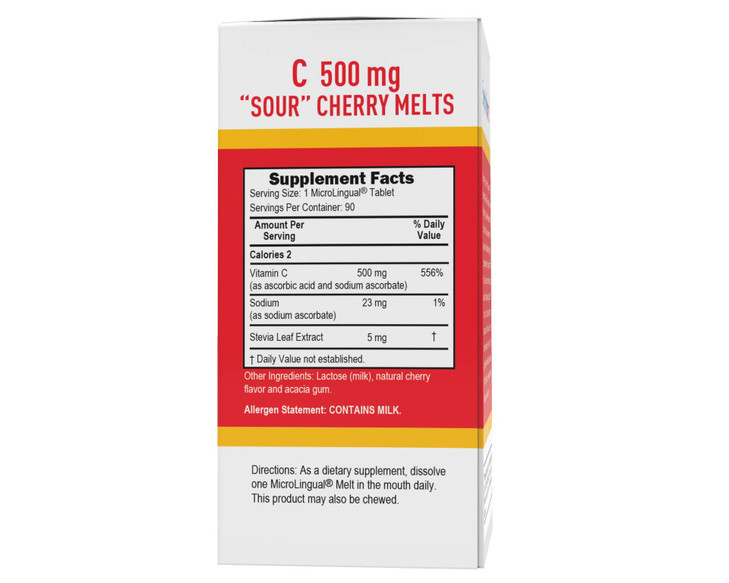 Superior Source Vitamin C 500 mg Sour Cherry Melts