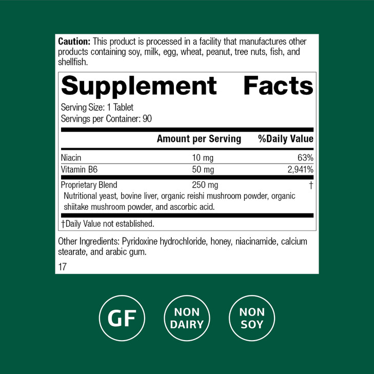 Standard Process B6-Niacinamide - Support Energy Metabolism & Heart Health