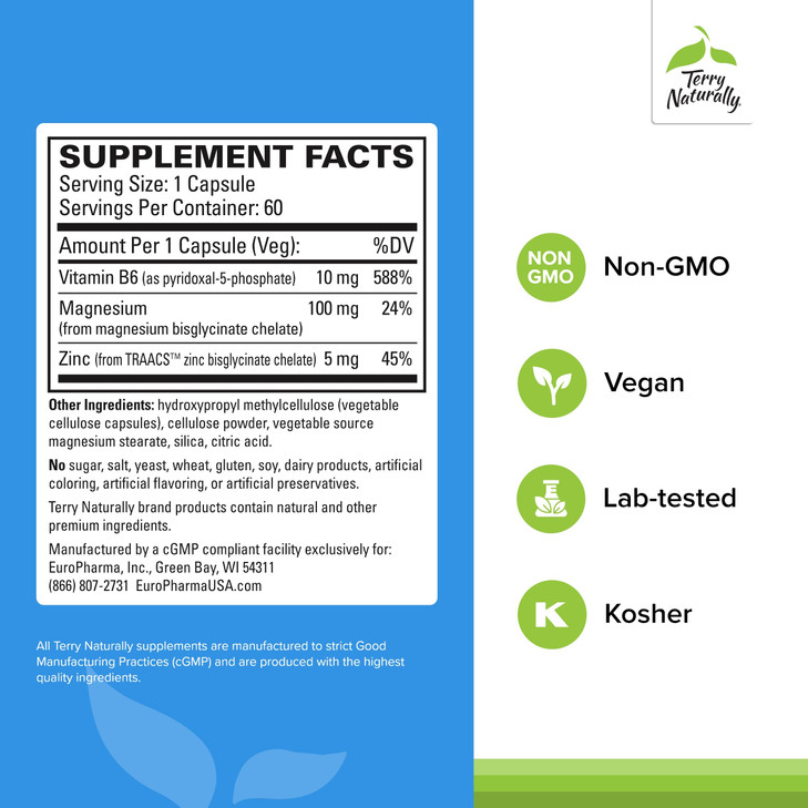 Terry Naturally BioActive Magnesium Complex - Bone & Heart Health Support