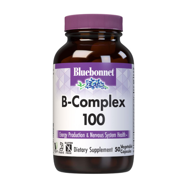 Bluebonnet Nutrition B Complex 100 Vegetable Capsules, Complete Full Spectrum