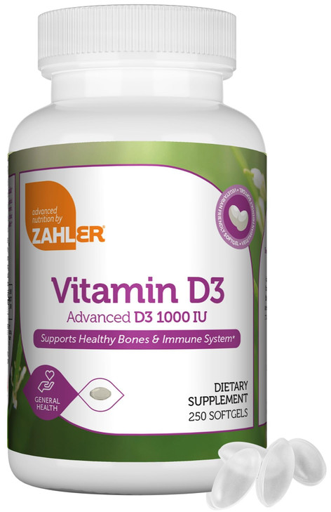 Zahler - Advanced Vitamin D3 1000 IU Softgels