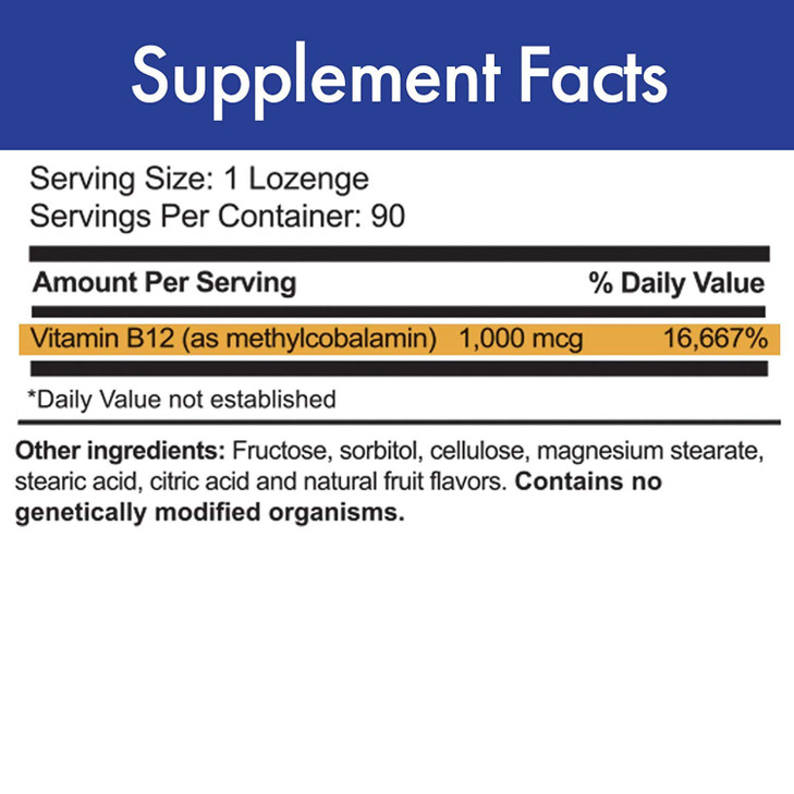 Stop Aging Now - MAX-B12 Lozenges 1000 MCG - Vitamin B12 1000mcg