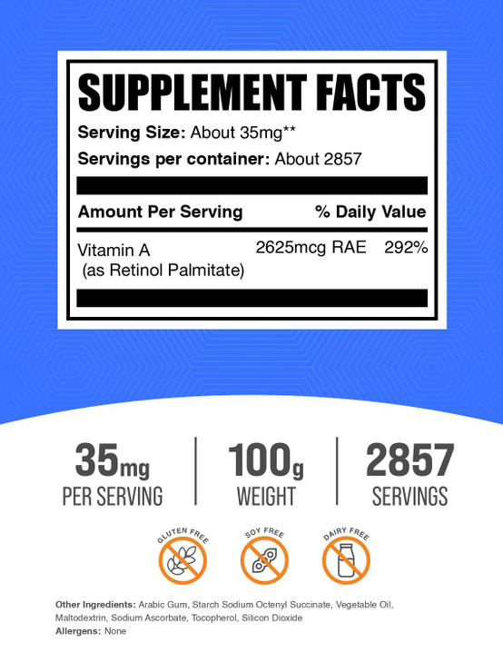 BulkSupplements.com Vitamin A Palmitate Powder