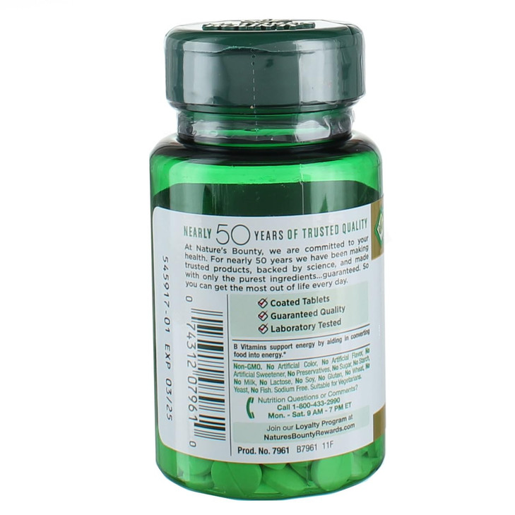 Nature's Bounty Biotin 1000 mcg Tablets, Strawberry, 100 Count, Pack of 3
