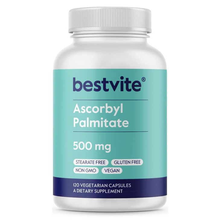 BESTVITE Ascorbyl Palmitate 500mg (120 Vegetarian Capsules)