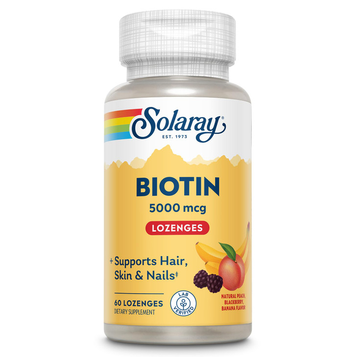 SOLARAY Biotin Supplement 5000 mcg