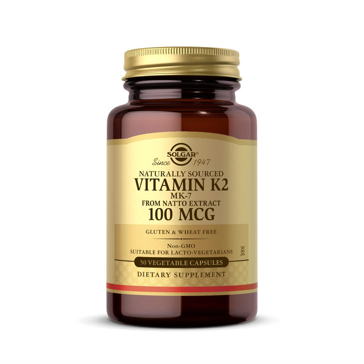 Solgar Naturally Sourced Vitamin K2 (MK-7) 100 mcg