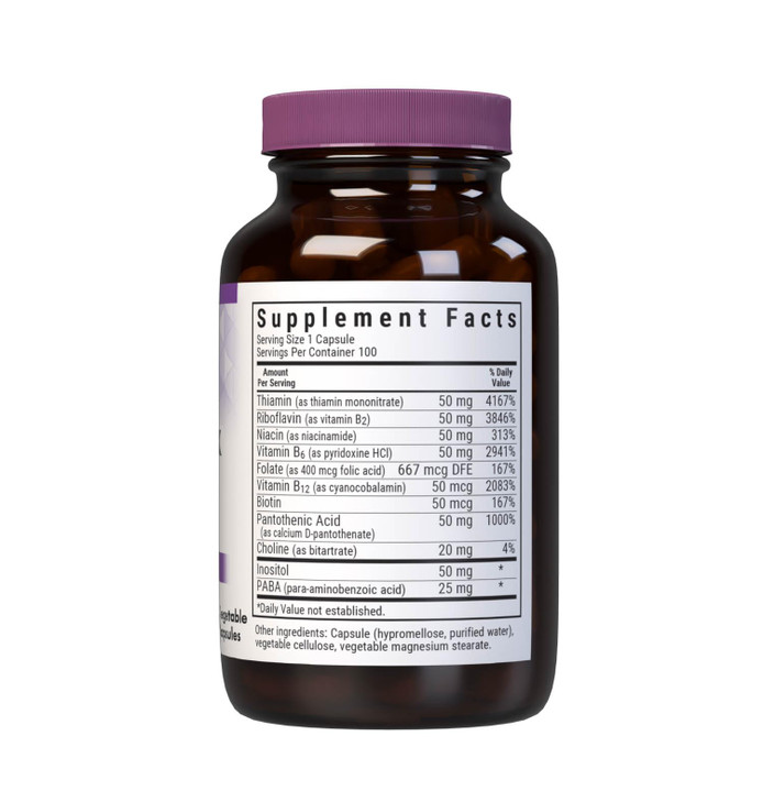 Bluebonnet Vitamin B Complex Full Spectrum B Vitamins