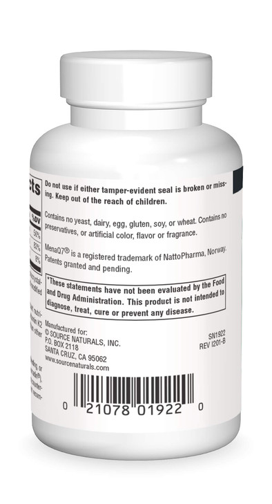 Source Naturals Vitamin K2 + D3 Bone & Heart Health Complex