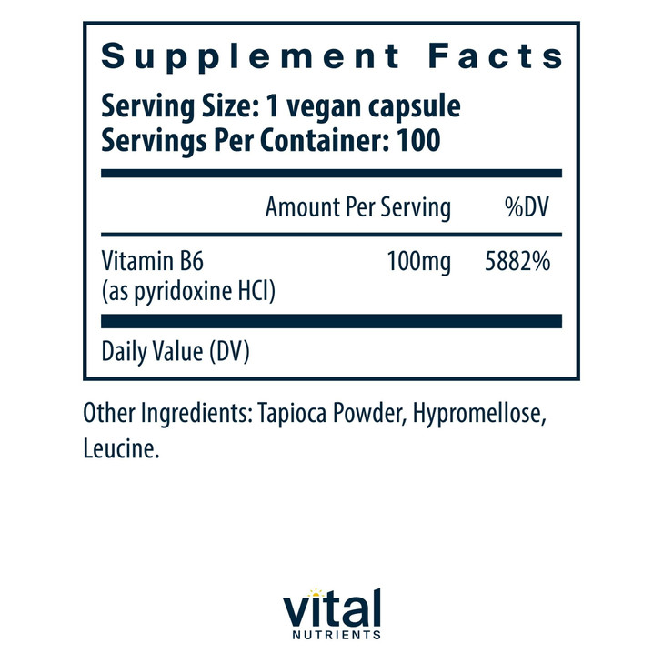 Vital Nutrients Vitamin B6