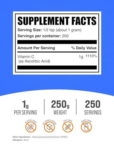 BulkSupplements.com Ascorbic Acid Powder