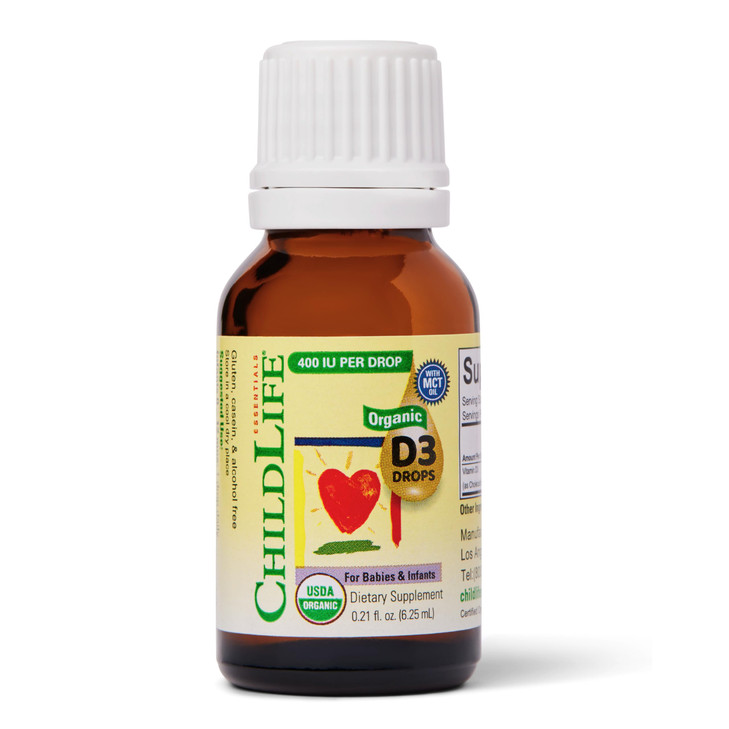 CHILDLIFE Essentials Organic Vitamin D3 Drops for Infants & Newborns