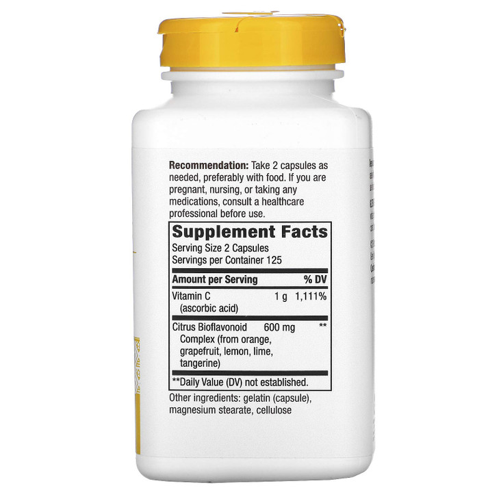Nature's Way Vitamin C with Bioflavonoids, Immune Support*, High Potency Vitamin