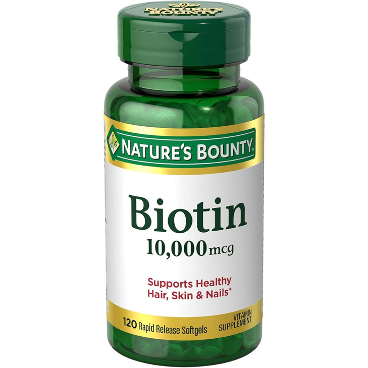 Nature's Bounty Biotin 10000 mcg, Supports Healthy Hair - 120 Ct