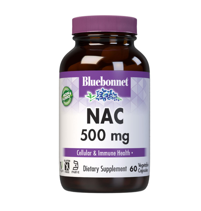 Bluebonnet NAC Supplement N-Acetyl-L-Cysteine 500 mg