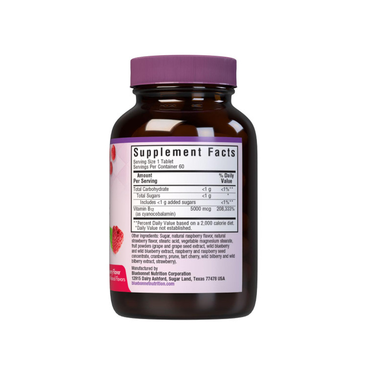 BlueBonnet Nutrition Earth Sweet Vitamin B12 5000 mcg Chewable Tablets
